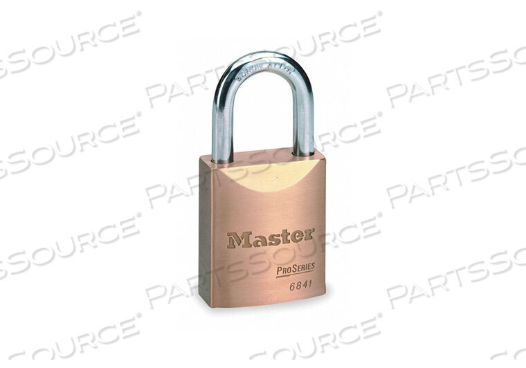 OEM#: 6841WOKEYED PADLOCK 25/32 IN RECTANGLE GOLD by Master Lock