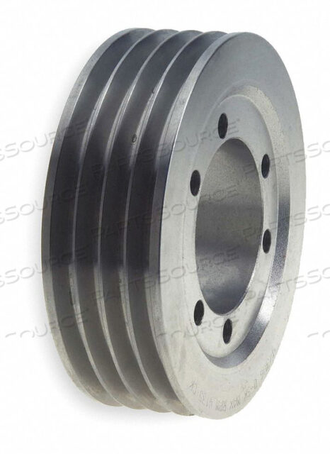 V-BELT PULLEY DETACHABLE 4GROOVE 6.5 OD