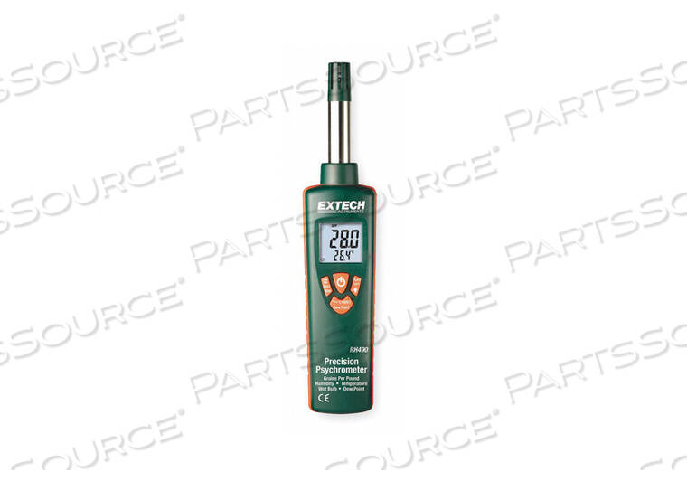 OEM#: RH490-NISTTEMP/HUMDTY MTR 0 TO 100 PER REL HUM RNG by Extech Instruments