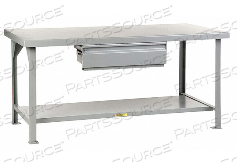 OEM#: WW-3060-HDHEAVY DUTY 7 GAUGE STEEL WORKBENCH, DRAWER, FIXED HEIGHT - 60W X 30D X 34H by Little Giant