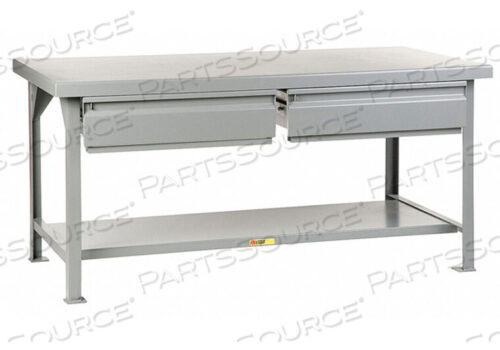 OEM#: WW-3672-2HDHEAVY DUTY 7 GAUGE STEEL WORKBENCH WITH 2 DRAWERS - 72W X 36D X 34H by Little Giant