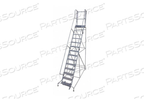 OEM#: 1X16R3242A3E30B4W5C1P2ROLLING LADDER STEEL 202IN. H. GRAY by Cotterman