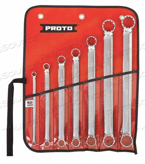 BOX END WRENCH SET 7 PIECES 12 PTS