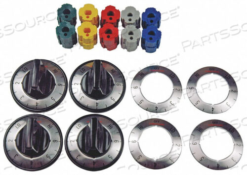 OEM#: 4590-764KNOB KIT,4KNOBSW/EXTRAS,BLACK by Robertshaw