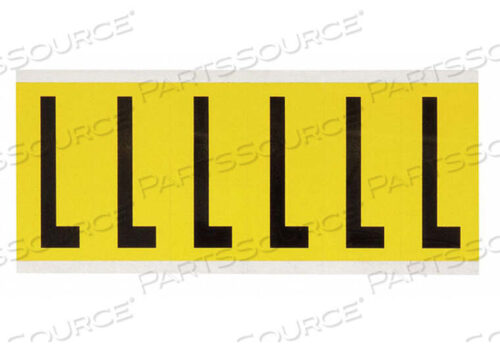 OEM#: 3450-LLETTER LABEL L 1-1/2 IN W X 3-1/2 IN H by Brady Americas