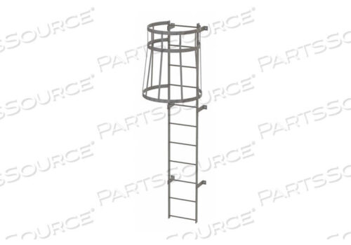 OEM#: WLFC1111FIXED LADDER W/ SAFETY CAGE STEEL 10 FT. by Tri-Arc