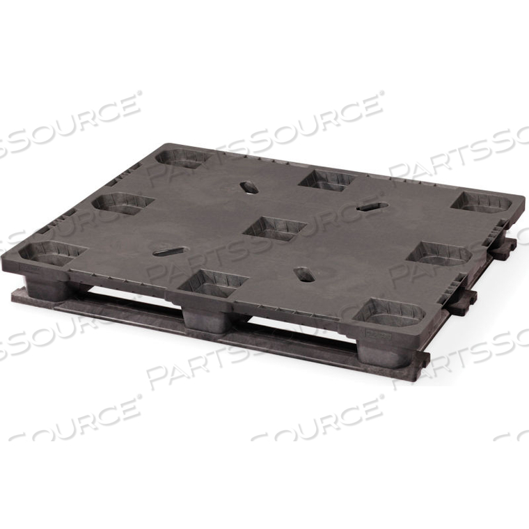 CLOSED DECK RACKABLE PLASTIC PALLET WITH 6 BOTTOM SKIDS 48X40, 5000 LBS CAP