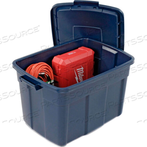 OEM#: RMRT250002ROUGHNECK TOTE 25 GALLON 28-7/8 X 19-7/8 X 16-3/4 DARK INDIGO METALLIC by United Solutions