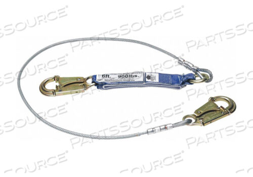 CABLE TIE-BACK SINGLE LEG LANYARD 6FT