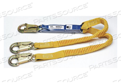 DECOIL STRETCH TWINLEG LANYARD DCEL 6FT