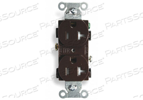 OEM#: BR20TRRECEPTACLE DUPLEX 20A 5-20R 125V BROWN by Hubbell Incorporated, Wiring Device-Kellums