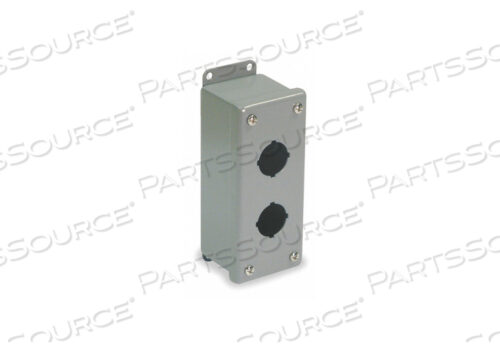 OEM#: PSL2PUSHBUTTON ENCLOSURE 30MM 2 HOLES STEEL by Hubbell Power Systems