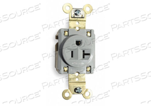 OEM#: HBL5361GRYRECEPTACLE SINGLE 20A 5-20R 125V GRAY by Hubbell Incorporated, Wiring Device-Kellums