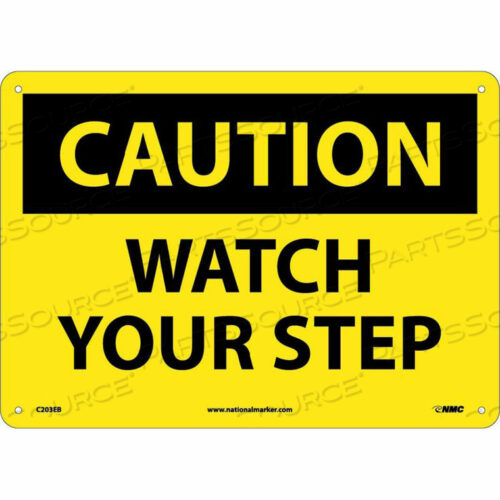 SAFETY SIGNS - CAUTION WATCH YOUR STEP - FIBERGLASS