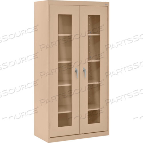 CLEAR VIEW STORAGE CABINET CA4V361872 -36X18X72, SAND