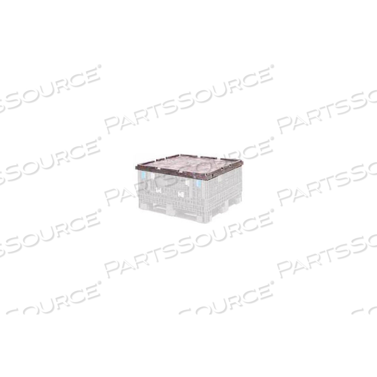 ORBIS CKD4845 BULKPAK FOLDING BULK SHIPPING CONTAINER LID - 48L X 45W BLACK