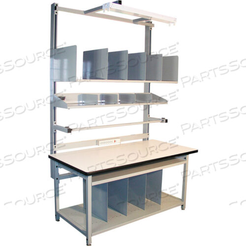 COMPLETE PACKAGING BENCH ESD LAMINATE T-MOLD EDGE - 72 X 30