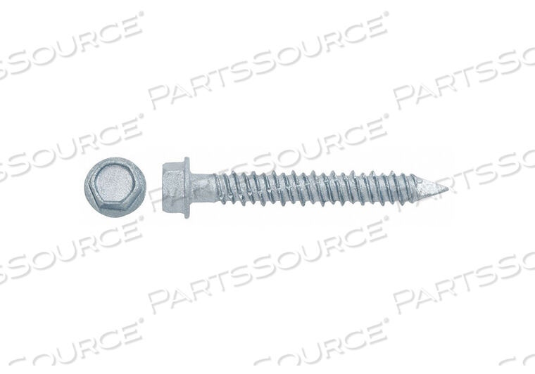 OEM#: 04117-PWRSELF-TAPPING CONCRETE SCREW, 410 SS, HEX HEAD, 1/4 X 3-1/4-100 PK by Powers Fasteners