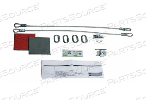 OEM#: RW4X4CABLEXLADHESIVE PLATE ASSEMBLY WALL BRACKET by QuakeHOLD!