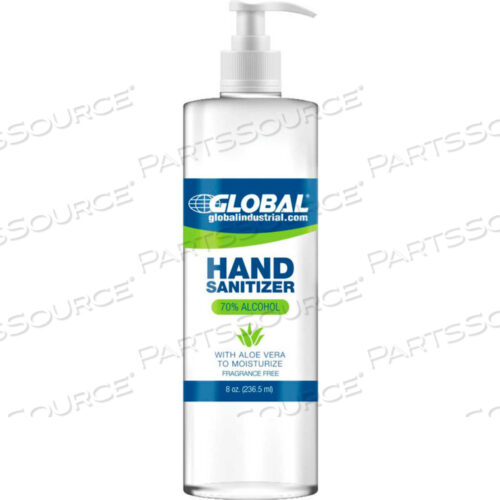 ALCOHOL GEL HAND SANITIZER - 8 OZ. PUMP BOTTLE