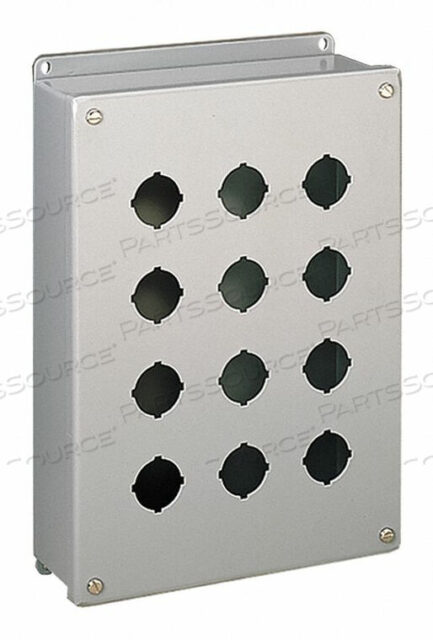 OEM#: E1PBGSSSTAINLESS STEEL PUSHBUTTON ENCLOSURE, 1 ROW VERTICAL, MINIATURE 22.5MM by Hoffman