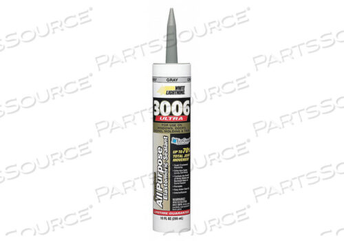 OEM#: W11004010ELASTOMERIC ACRYLIC SEALANT 10 OZ. GRAY by White Lightning