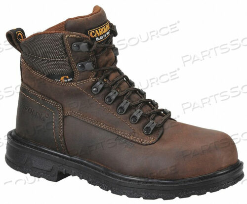 6 WORK BOOT 7 2E BROWN STEEL PR