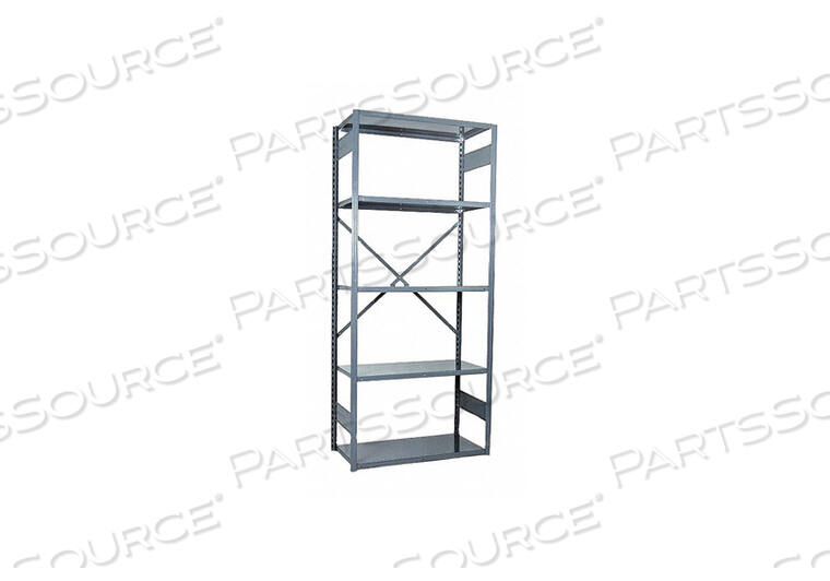 OEM#: 663Y5S-GYMETAL SHELVING STEEL OFFICE GRAY 18 GA. by Equipto