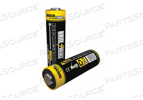 Replaces Brite-Strike 18650 LI-ION 2400THIS REPLACEMENT 3.7 VOLT 2600MAH LITHIUM ION BATTERY FITS THE DANTONA 18650 AND MEETS OR EXCEEDS ORIGINAL MANUFACTURER SPECIFICATIONS.
