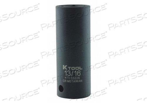 OEM#: KTI-33226IMPACT SOCKET SAE 13/16IN 3-1/16IN.L HEX by KTI