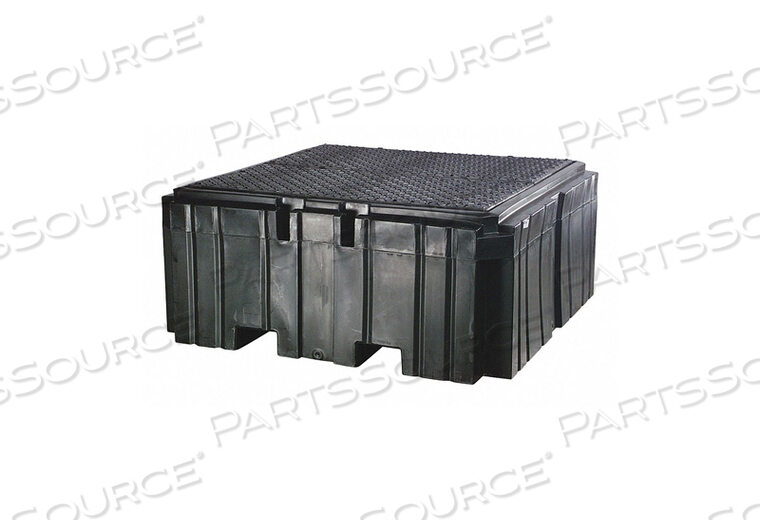 OEM#: PAK735-BK-WDIBC SPILL CONTAINMENT PALLET BLK W/DRAIN by New Pig Corporation