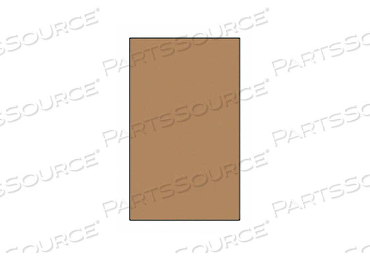 OEM#: BAC-5-25TARGET BACKER 24IN.WX48IN.H BROWN PK25 by LE Targets