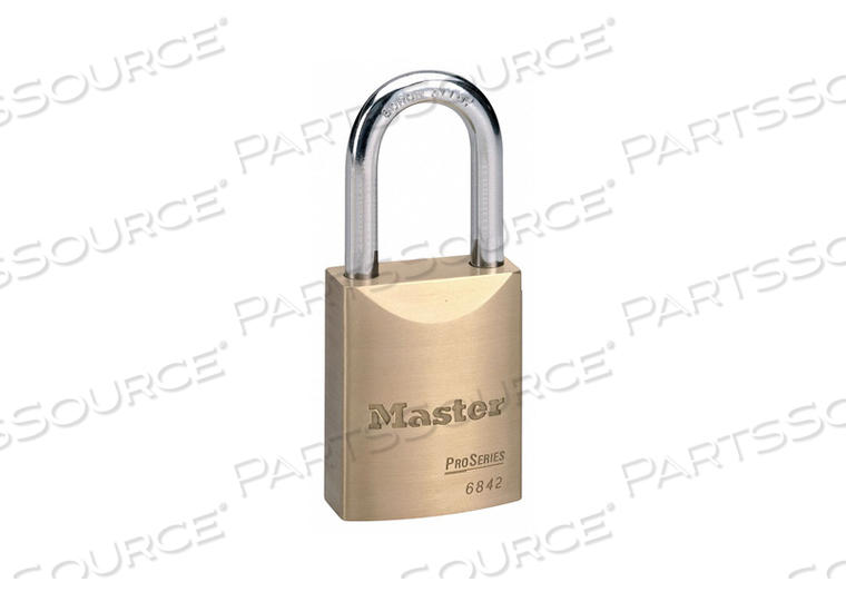 OEM#: 6842D045KAKEYED PADLOCK 25/32 IN RECTANGLE GOLD by Master Lock