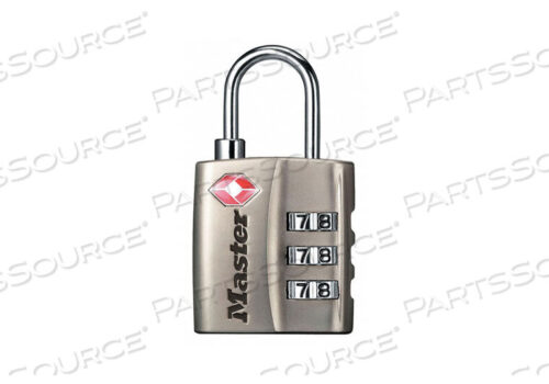 OEM#: 4680DNKLLUGGAGE PADLOCK 1 1/3IN RECTANGLE SILVER by Master Lock