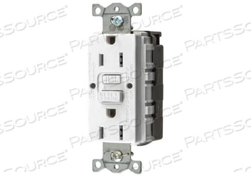 OEM#: GFRST15SNAPWGFCI RECEPTACLE 15A 125VAC 5-15R WHITE by Hubbell Incorporated, Wiring Device-Kellums