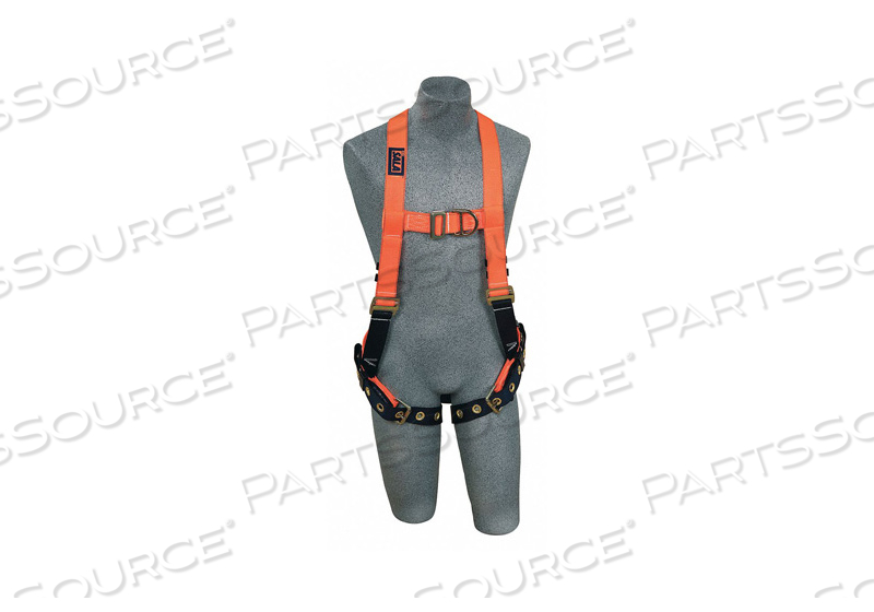 OEM#: 1107813DBI-SALA EXOFIT HI-VIS ORANGE VEST STYLE HARNESS, FRONT/BACK D-RING, XL by 3M Consumer