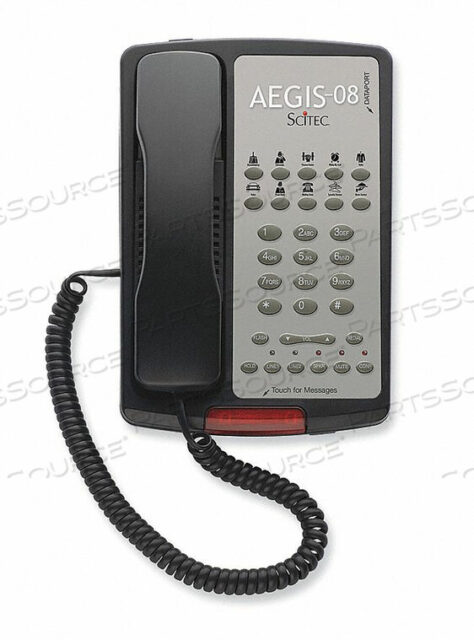 OEM#: AEGIS-T-08 (BK)HOSPITALITY SPEAKERPHONE BLACK by Cetis