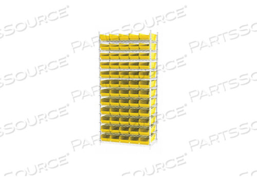 OEM#: AWS183630138YD5528 BIN SHELVING 74 OVERALL H 60 BINS YLLOW by Akro-Mils / Myers Industries, Inc