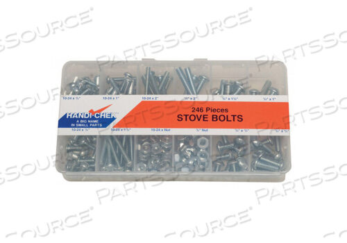 OEM#: WWG-DISP-STOVE248STOVE BOLT ASST RND 246 PCS 12 SZS by ITW