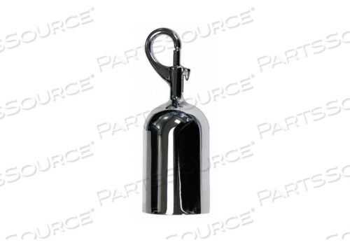 OEM#: ROPEEND-SNAP-1PPOST ROPE SNAP END POLISHED CHROME by Tensator