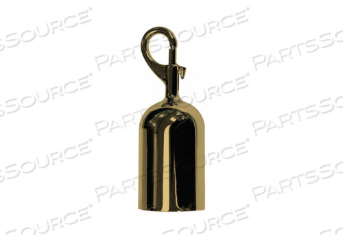OEM#: ROPEEND-SNAP-2PPOST ROPE SNAP END POLISHED BRASS by Tensator