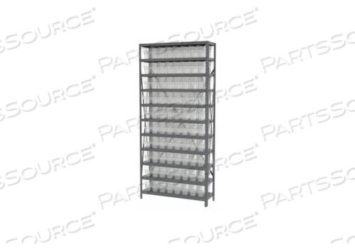 OEM#: AS1279040SCBIN SHELVING 79 OVERALL H 80 BINS CLEAR by Akro-Mils / Myers Industries, Inc