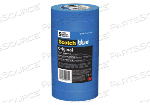 OEM#: 2090-24AP9MASKING TAPE BLUE 24MM X 55M PK9 by 3M Consumer