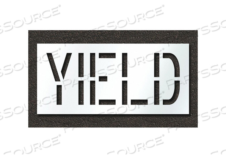 OEM#: STL-108-71826PAVEMENT STENCIL YIELD by RAE Products & Chemicals Corp.