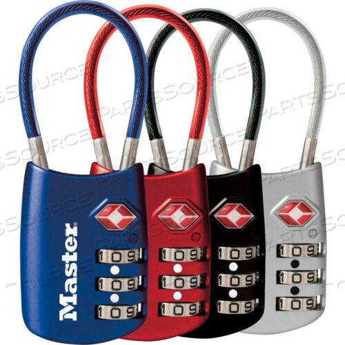 OEM#: 4688DTSA-ACCEPTED LUGGAGE COMBINATION PADLOCK 2W ASSORTED COLORS PRICE EACH by Master Lock