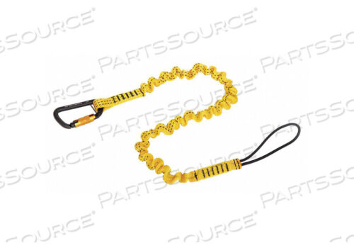 OEM#: 1500048PYTHON SAFETY HOOK2LOOP BUNGEE TETHER, 32-47, CARABINER, 10 LB CAP, YELLOW by 3M Consumer