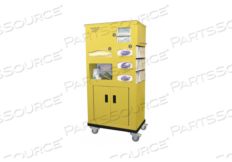 OEM#: CT030-0000ISOLATION CART ALUMINUM YELLOW 53-5/32 H by Bowman