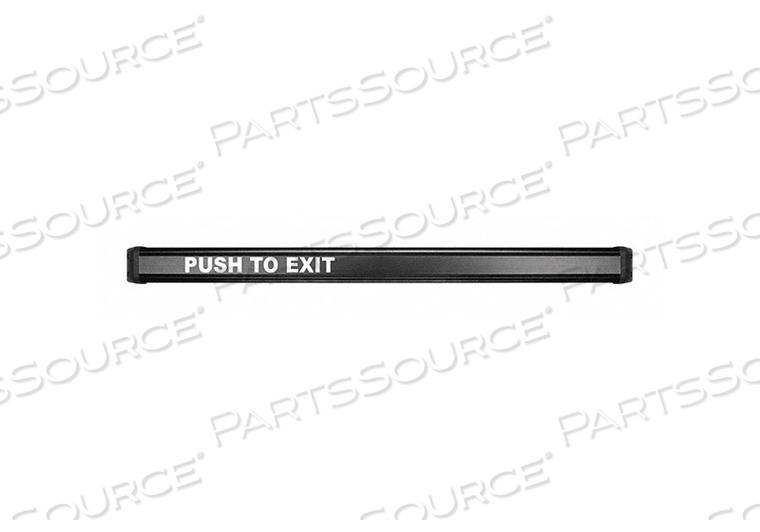 OEM#: EMB-BKPUSH TO EXIT BAR DPDT SURFACEMOUNTED BLK by Securitron
