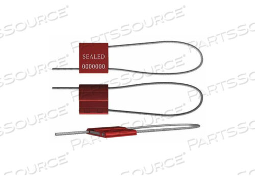 OEM#: F150M-2 RED50CABLE SEAL ALUMINUM RED 12IN. L PK50 by Universeal