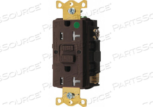 OEM#: GFTWRST83GFCI RECEPTACLE 20A 125VAC 5-20R BROWN by Hubbell Incorporated, Wiring Device-Kellums